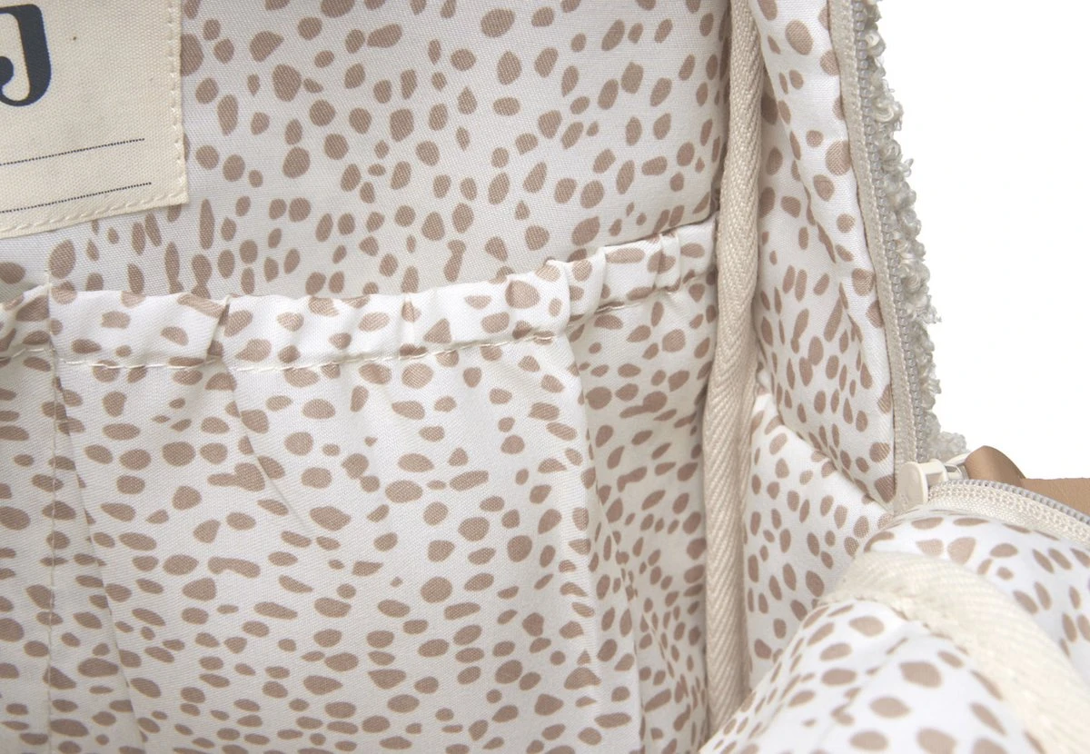 Jollein Luiertas Rugzak Boucle - Naturel 9 Jollein Luiertas Rugzak Boucle - Naturel - Afbeelding 9