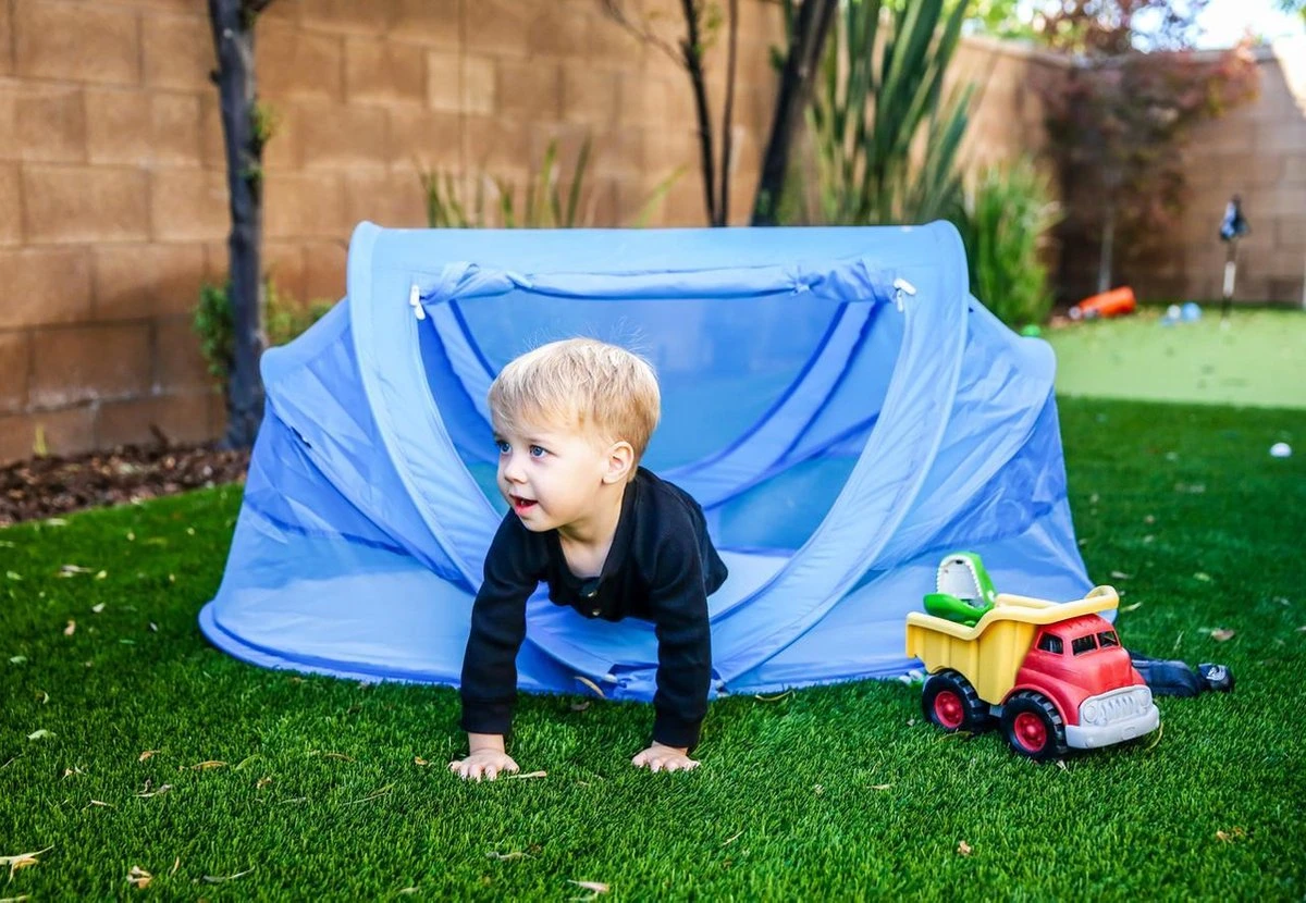 Deryan Peuter Luxe Campingbedje – Inclusief Zelfopblaasbare Matras - Blue 11 Deryan Peuter Luxe Campingbedje – Inclusief Zelfopblaasbare Matras - Blue - Afbeelding 11