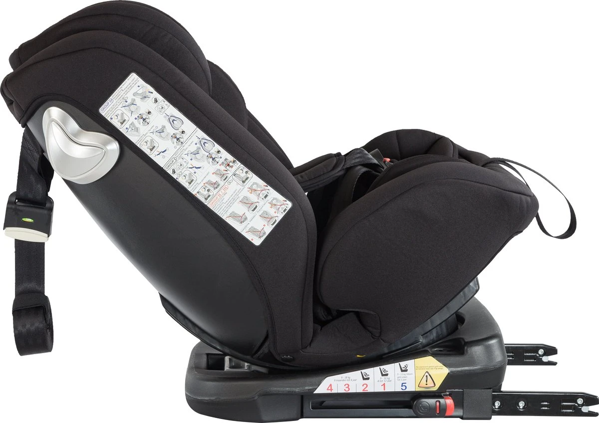 Born Lucky Meegroei Autostoel Roadline SPS ISOFIX - Groep 0/1/2/3 - 360° Draaibaar - Zwart 3 Born Lucky Meegroei Autostoel Roadline SPS ISOFIX - Groep 0/1/2/3 - 360° Draaibaar - Zwart - Afbeelding 3