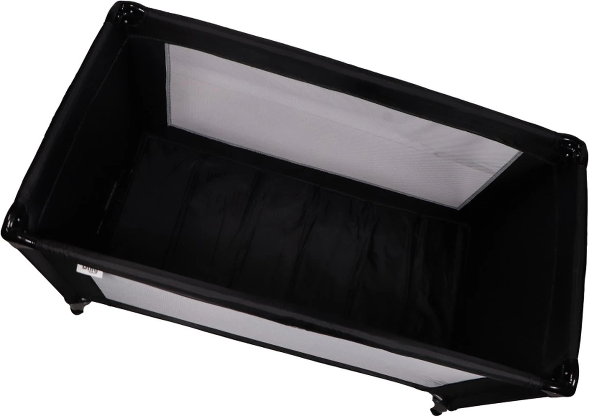 Ding Campingbedje - Zwart - 120x60 Cm - Reisbedje Inclusief Bodemmatrasje 8 Ding Campingbedje - Zwart - 120x60 Cm - Reisbedje Inclusief Bodemmatrasje - Afbeelding 8