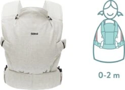 Fillikid Premium Draagzak - 2 In 1 - Ergonomisch - EU Gecertificeerd - Natural Sand - Ontworpen Met Draagconsulent -Babyproducten Winkel 1200x871 1