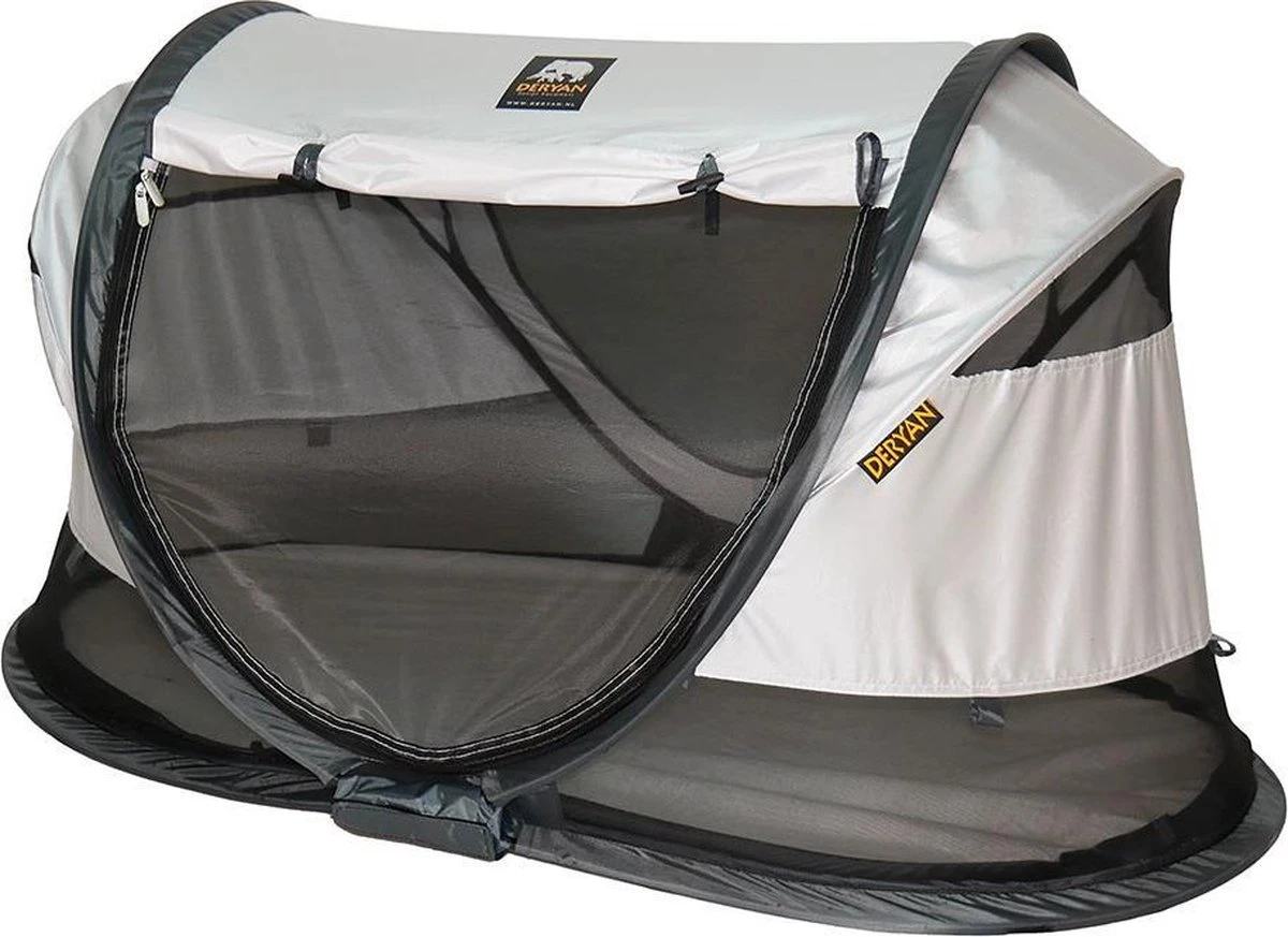 Deryan Shane Luxe 2023 Campingbedje - Baby Tent - Anti-UV 50+ - Peuterbed - Silver 8 Deryan Shane Luxe 2023 Campingbedje - Baby Tent - Anti-UV 50+ - Peuterbed - Silver - Afbeelding 8