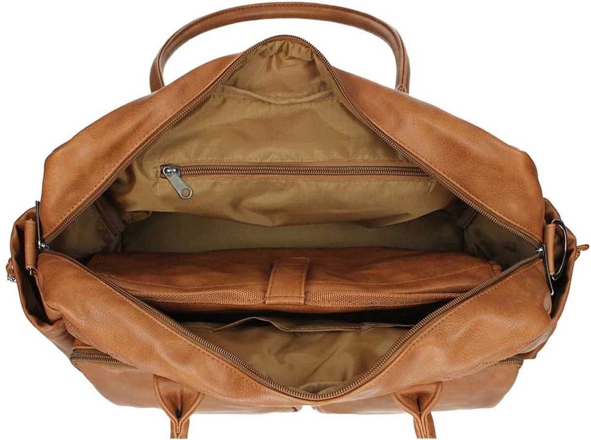 Kidzroom Vision Of Love Luiertas - Bruin - Verschoonmatje - Versteldbare Schouderband 3 Kidzroom Vision Of Love Luiertas - Bruin - Verschoonmatje - Versteldbare Schouderband - Afbeelding 3