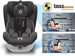 Lionelo Bastiaan - Autostoel - Roteerbaar - 0-36kg - 360° Draaibaar -Babyproducten Winkel 1200x894