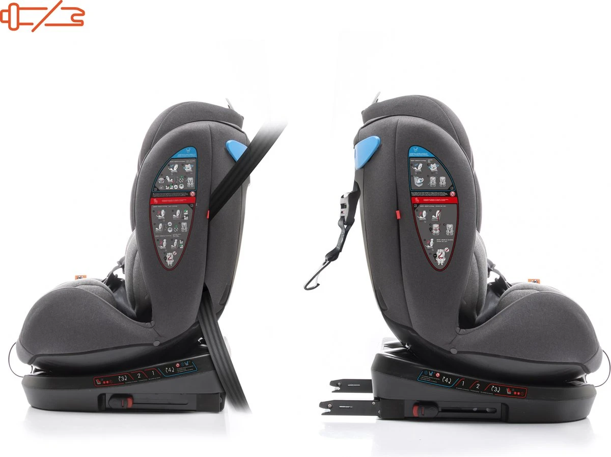 Babyauto Biro D FIX Black/grey Group 0+ 1 2 3 - 0-36 Kg - Isofix 4 Babyauto Biro D FIX Black/grey Group 0+ 1 2 3 - 0-36 Kg - Isofix - Afbeelding 4