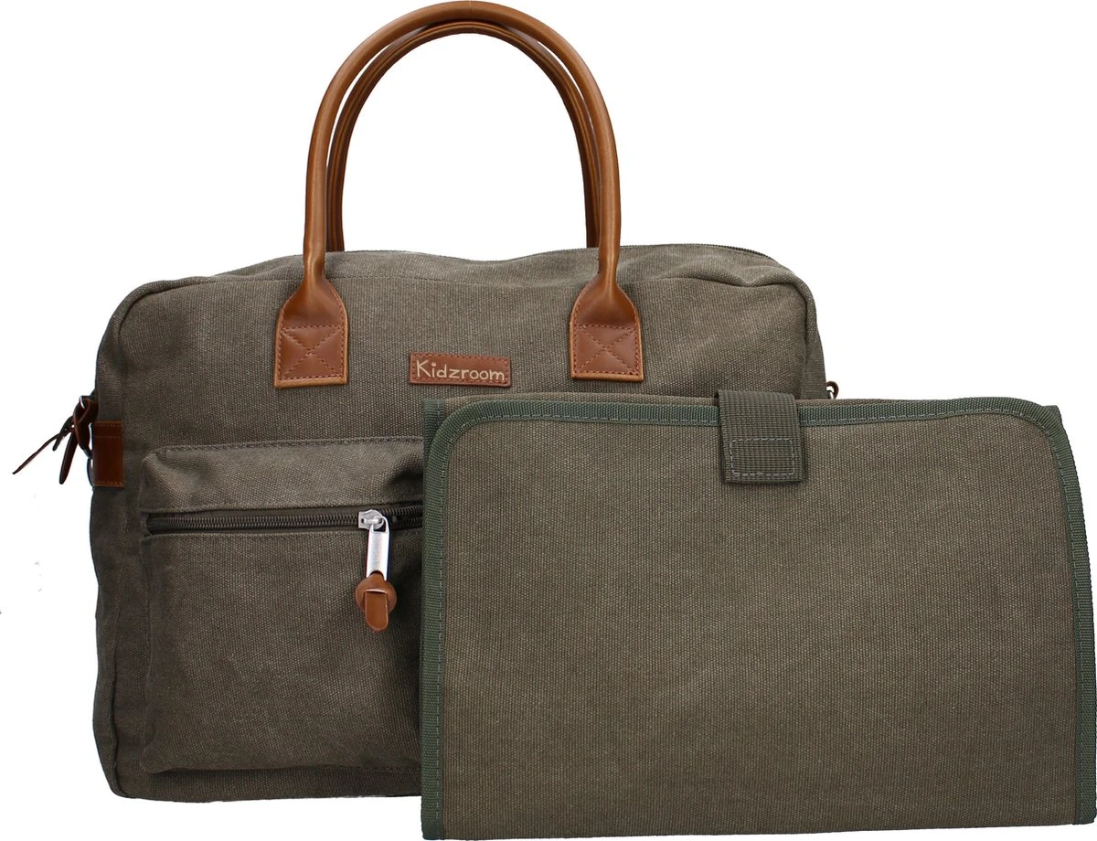 Kidzroom Vision Of Love Luiertas - Groen - Verschoonmatje - Verstelbare Schouderband 10 Kidzroom Vision Of Love Luiertas - Groen - Verschoonmatje - Verstelbare Schouderband - Afbeelding 10