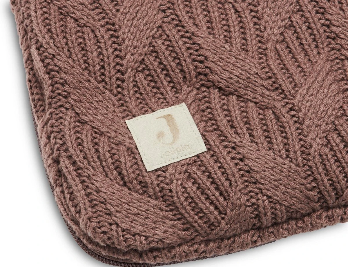 Jollein Voetenzak Voor Autostoel & Kinderwagen - Spring Knit - Chestnut 4 Jollein Voetenzak Voor Autostoel & Kinderwagen - Spring Knit - Chestnut - Afbeelding 4