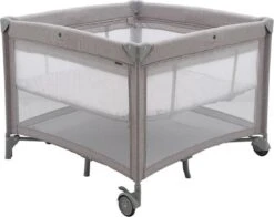 Topmark Reisbed/Box Parker - 100x100 Cm. - Grey -Babyproducten Winkel 1200x952