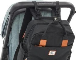 Brisby Slijtvaste Luiertas – Verzorgingstas – Met Buggymontage - Zwart -Babyproducten Winkel 1200x953