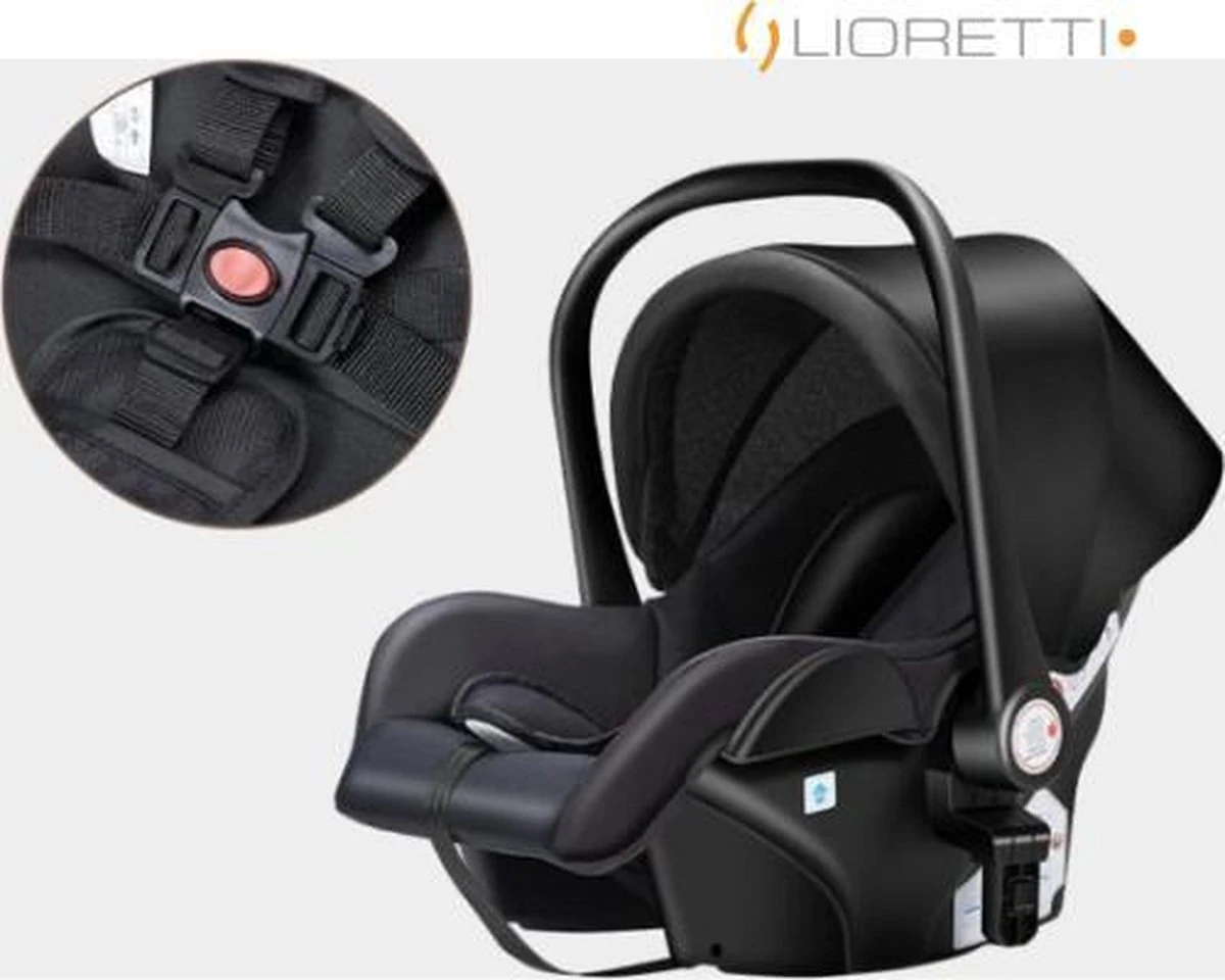 Merkloos Lioretti® Luxe Baby Buggy 3 In 1 | Baby Wagen | Kinderwagen Met Stoel En Wieg | Inklapbaar | Hoge Kwaliteit | Combi | Zwart 8 Merkloos Lioretti® Luxe Baby Buggy 3 In 1 | Baby Wagen | Kinderwagen Met Stoel En Wieg | Inklapbaar | Hoge Kwaliteit | Combi | Zwart - Afbeelding 8