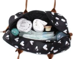 Kidzroom Black And White Luiertas - Zwart - Ophanglussen Kinderwagen - Verschoonmatje - Verstelbare Schouderband 22 Kidzroom Black And White Luiertas - Zwart - Ophanglussen Kinderwagen - Verschoonmatje - Verstelbare Schouderband -Babyproducten Winkel 1200x982