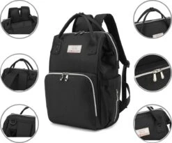 Massi Miliano Luiertas Unisex Zwart (M-22003-6) -Babyproducten Winkel 1200x994 1