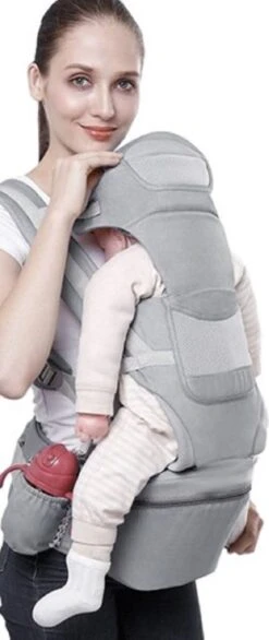 Ergonomische Draagzak Baby 15 In 1 - Draagdoek Tot 25 Kg - Baby Drager - Baby Carrier - Multifunctioneel - Grijs -Babyproducten Winkel 506x1200 1
