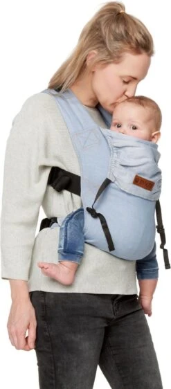 ByKay - Babydrager - Click Carrier Classic - Stonewashed -size Toddler -Babyproducten Winkel 527x1200