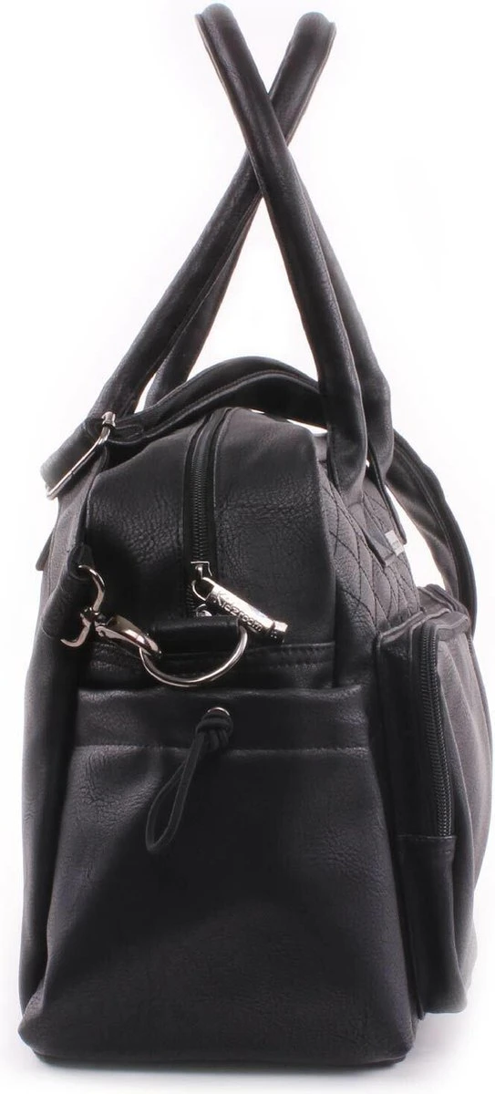 Kidzroom Vision Of Love Luiertas - Zwart - Verschoonmatje - Verstelbare Schouderband 2 Kidzroom Vision Of Love Luiertas - Zwart - Verschoonmatje - Verstelbare Schouderband - Afbeelding 2