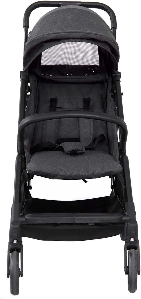 Prénatal Compact Buggy – Kinderwagen Met Boodschappenmand En Zonneklep - Traploos Verstelbare Wandelwagen – Inklapbaar Met 1 Hand - Plooibuggy Zwart 2 Prénatal Compact Buggy – Kinderwagen Met Boodschappenmand En Zonneklep - Traploos Verstelbare Wandelwagen – Inklapbaar Met 1 Hand - Plooibuggy Zwart - Afbeelding 2