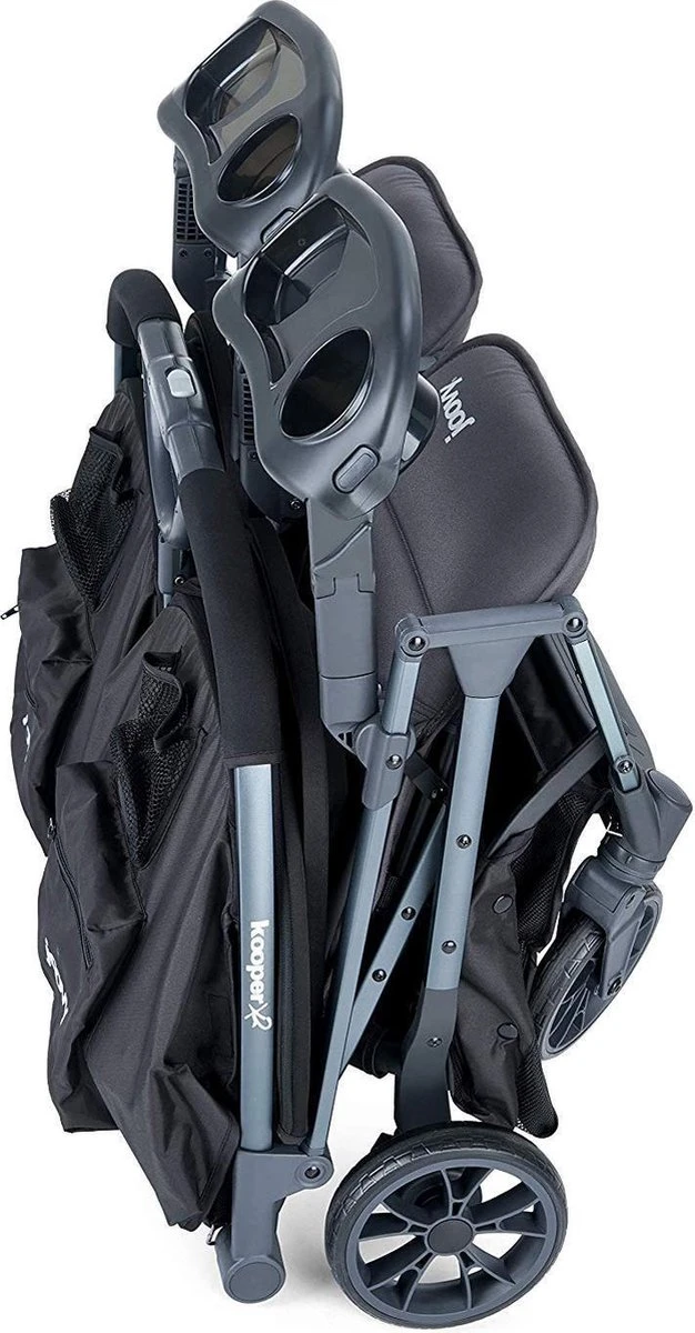Joovy Kooper X2 Dubbele Buggy - Black - Duo Buggy 2 Joovy Kooper X2 Dubbele Buggy - Black - Duo Buggy - Afbeelding 2