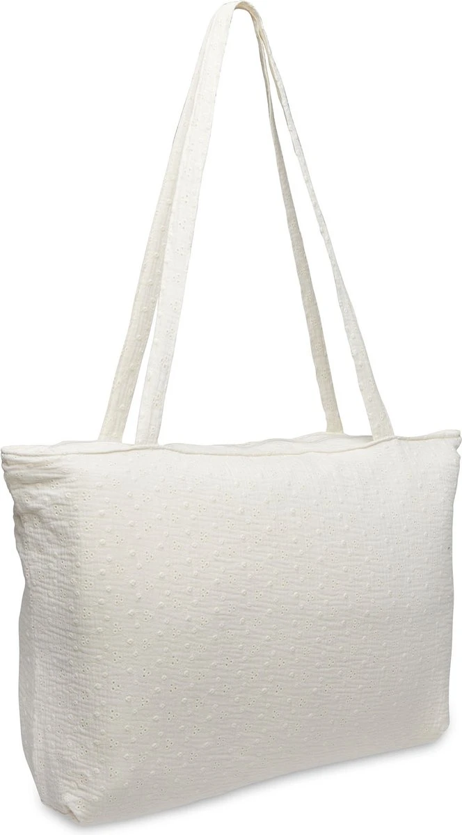 Jollein Shopper Embroidery - Ivory 2 Jollein Shopper Embroidery - Ivory - Afbeelding 2