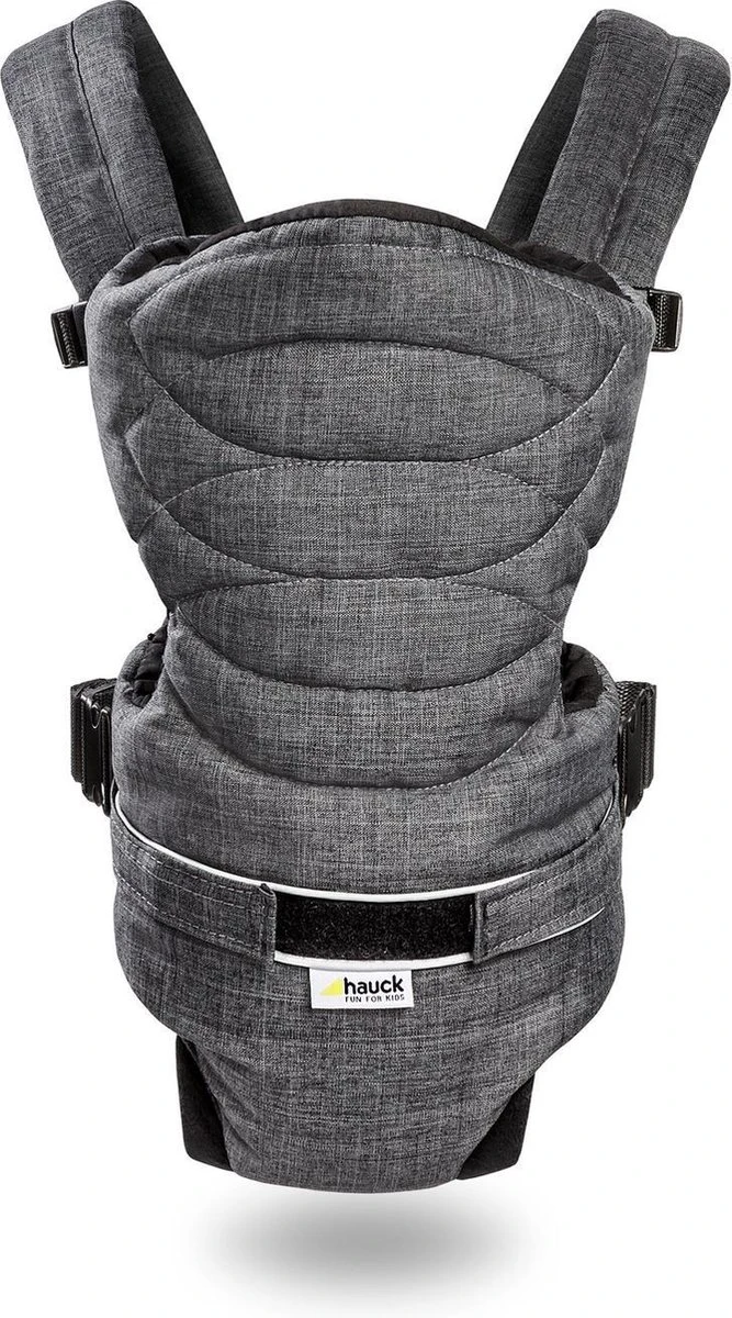Hauck 2 Way Carrier Draagzak - Buikdrager - Melange Charcoal 2 Hauck 2 Way Carrier Draagzak - Buikdrager - Melange Charcoal - Afbeelding 2