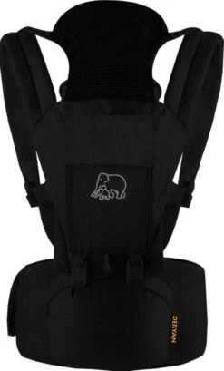 Deryan Pack Luxe Ergonomische Draagzak - Babydrager + Opbergvakjes - Zwart -Babyproducten Winkel 724x1200 6