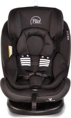 Cangaroo Pilot Black Leather SPS Isofix 360° 0-36 Kg Autostoel Met Zonnekap -Babyproducten Winkel 728x1200 3