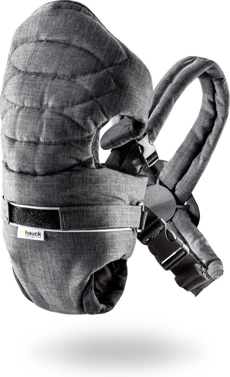 Hauck 2 Way Carrier Draagzak - Buikdrager - Melange Charcoal 1 Hauck 2 Way Carrier Draagzak - Buikdrager - Melange Charcoal