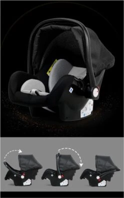 Merkloos 3 In 1 Kinderwagen - Buggy - Opklapbare Wandelwagen - Opvouwbaar - Kinderwagen 3 In 1 - Wandelwagen - Kinderwagens - Kinderwagen 3 In 1 Incl Autostoel - Wandelwagen Baby - Maxi-Cosi -Babyproducten Winkel 750x1200 5