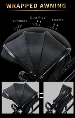 Merkloos 3 In 1 Kinderwagen - Buggy - Opklapbare Wandelwagen - Opvouwbaar - Kinderwagen 3 In 1 - Wandelwagen - Kinderwagens - Kinderwagen 3 In 1 Incl Autostoel - Wandelwagen Baby - Maxi-Cosi -Babyproducten Winkel 759x1200 2