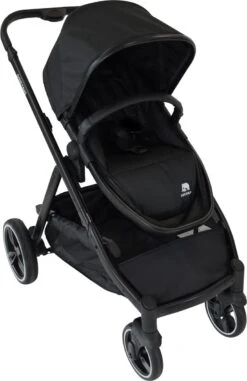Deryan Evy Kinderwagen - Duo Kinderwagen - Uitbreidbaar - Inclusief Reiswieg - Zwart -Babyproducten Winkel 778x1200 4