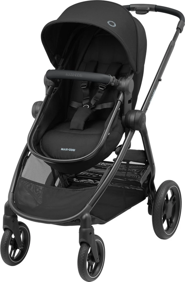 Maxi-Cosi Zelia³ Kinderwagen - Essential Black (zwart Frame + Zwart Leer) 1 Maxi-Cosi Zelia³ Kinderwagen - Essential Black (zwart Frame + Zwart Leer)