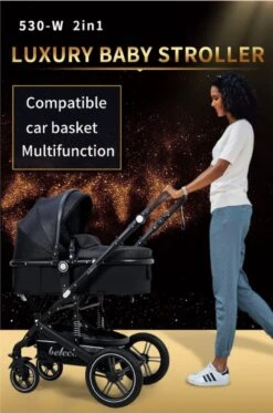 Merkloos 3 In 1 Kinderwagen - Buggy - Opklapbare Wandelwagen - Opvouwbaar - Kinderwagen 3 In 1 - Wandelwagen - Kinderwagens - Kinderwagen 3 In 1 Incl Autostoel - Wandelwagen Baby - Maxi-Cosi -Babyproducten Winkel 795x1200