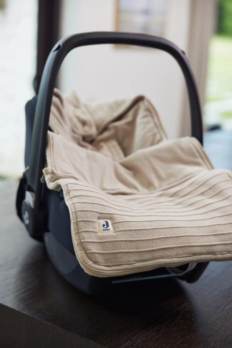 Jollein Voetenzak Pure Knit - Nougat 6 Jollein Voetenzak Pure Knit - Nougat - Afbeelding 6