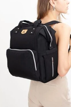 Pochon Baby - Luiertas Zwart - Thermosvakken - Kinderwagen Vriendelijk - Grote Capaciteit - 27,7 Liter -Babyproducten Winkel 800x1200 54