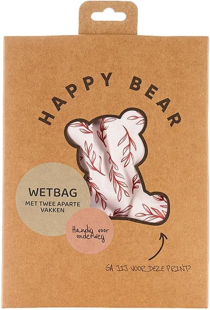 HappyBear | Wetbag - Twiggy| Luiertas | Twee Waterdichte Vakken | Met Ophanglus 2 HappyBear | Wetbag - Twiggy| Luiertas | Twee Waterdichte Vakken | Met Ophanglus - Afbeelding 2