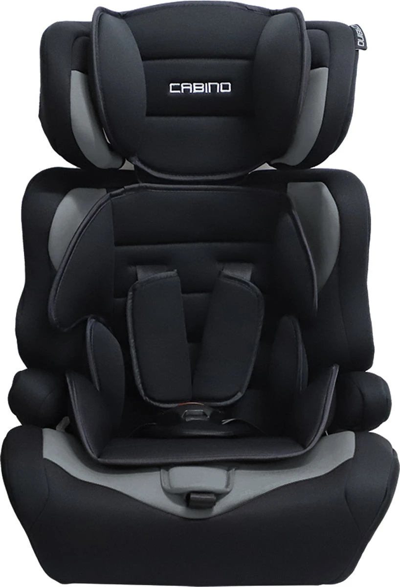 Cabino Autostoel Groep 1/2/3 (9-36kg) - Zwart-Grijs 2 Cabino Autostoel Groep 1/2/3 (9-36kg) - Zwart-Grijs - Afbeelding 2