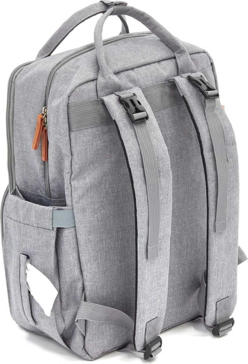 Brisby Slijtvaste Luiertas – Verzorgingstas – Met Buggymontage - Lichtgrijs 2 Brisby Slijtvaste Luiertas – Verzorgingstas – Met Buggymontage - Lichtgrijs - Afbeelding 2