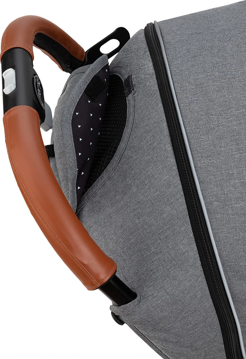 MoMi Wandelwagen - Compacte Lichtgewicht Buggy - Estelle - Gray-Gold (geschikt Van 6mnd - 15kg) 8 MoMi Wandelwagen - Compacte Lichtgewicht Buggy - Estelle - Gray-Gold (geschikt Van 6mnd - 15kg) - Afbeelding 8