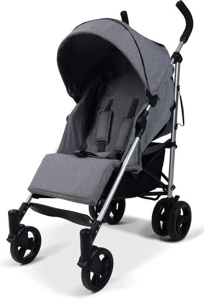 Prénatal Luxe Buggy – Kinderwagen Met Boodschappenmand En Zonneklep - Verstelbare Wandelwagen – Inklapbaar Met 1 Hand - Plooibuggy Grijs 1 Prénatal Luxe Buggy – Kinderwagen Met Boodschappenmand En Zonneklep - Verstelbare Wandelwagen – Inklapbaar Met 1 Hand - Plooibuggy Grijs