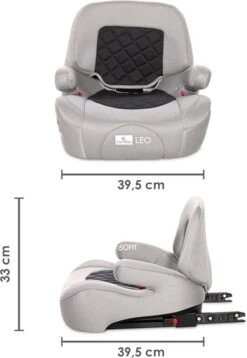 Lorelli Leo Fossil Grey Isofit 22-36 Kg Booster 1007161-2309 -Babyproducten Winkel 828x1200