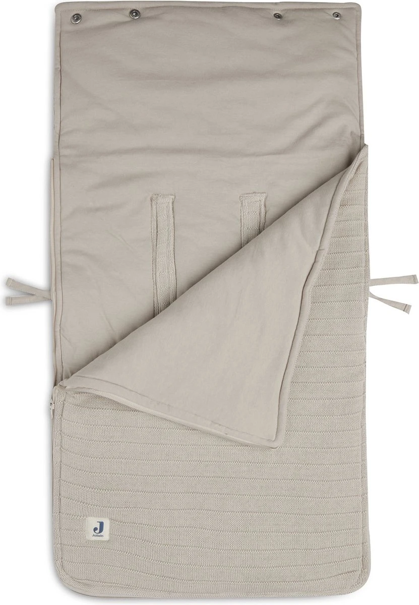 Jollein Voetenzak Pure Knit - Nougat 3 Jollein Voetenzak Pure Knit - Nougat - Afbeelding 3