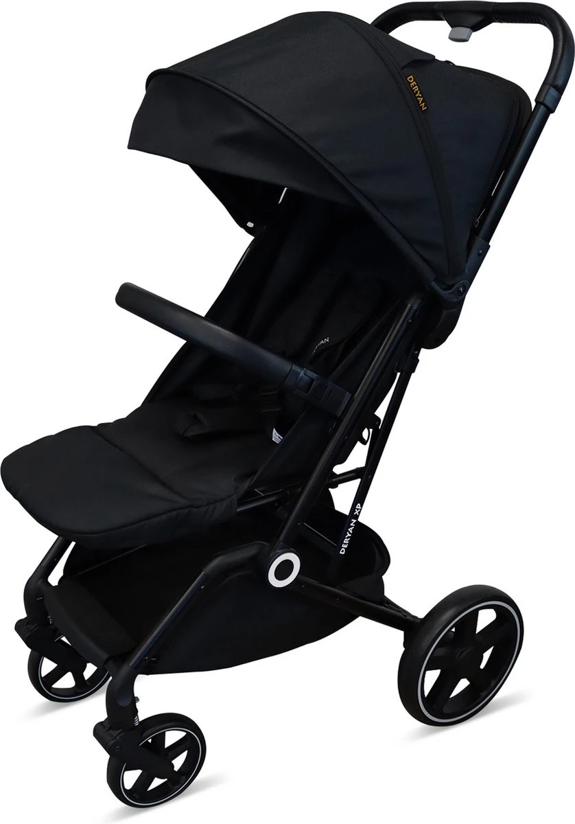 Deryan Luxe XP Buggy XL - Compact Lichtgewicht - Zwart 7 Deryan Luxe XP Buggy XL - Compact Lichtgewicht - Zwart - Afbeelding 7