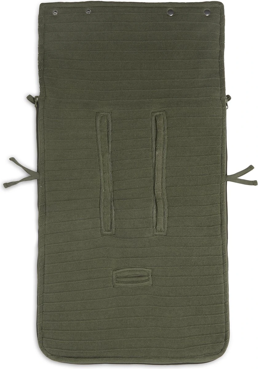 Jollein Voetenzak Pure Knit - Leaf Green 5 Jollein Voetenzak Pure Knit - Leaf Green - Afbeelding 5