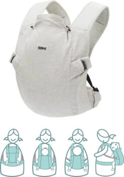 Fillikid Premium Draagzak - 2 In 1 - Ergonomisch - EU Gecertificeerd - Natural Sand - Ontworpen Met Draagconsulent -Babyproducten Winkel 844x1200 7