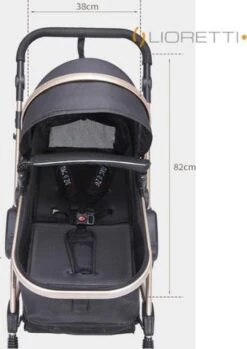 Merkloos Lioretti® Luxe Baby Buggy 3 In 1 | Baby Wagen | Kinderwagen Met Stoel En Wieg | Inklapbaar | Hoge Kwaliteit | Combi | Zwart 33 Merkloos Lioretti® Luxe Baby Buggy 3 In 1 | Baby Wagen | Kinderwagen Met Stoel En Wieg | Inklapbaar | Hoge Kwaliteit | Combi | Zwart -Babyproducten Winkel 849x1200 10