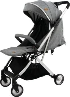 Ding Vivo Wandelwagen - Grijs/Zilver - Inklapbare Buggy - Inclusief Boodschappenmandje En Zonnekap -Babyproducten Winkel 869x1200 19