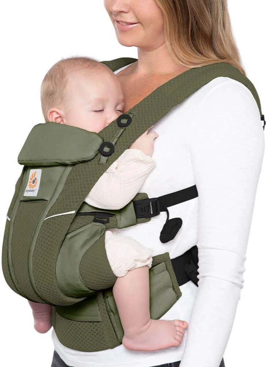 Ergobaby Baby Draagzak Omni Breeze Olive Green - Ergonomische Draagzak Vanaf Geboorte 3 Ergobaby Baby Draagzak Omni Breeze Olive Green - Ergonomische Draagzak Vanaf Geboorte - Afbeelding 3