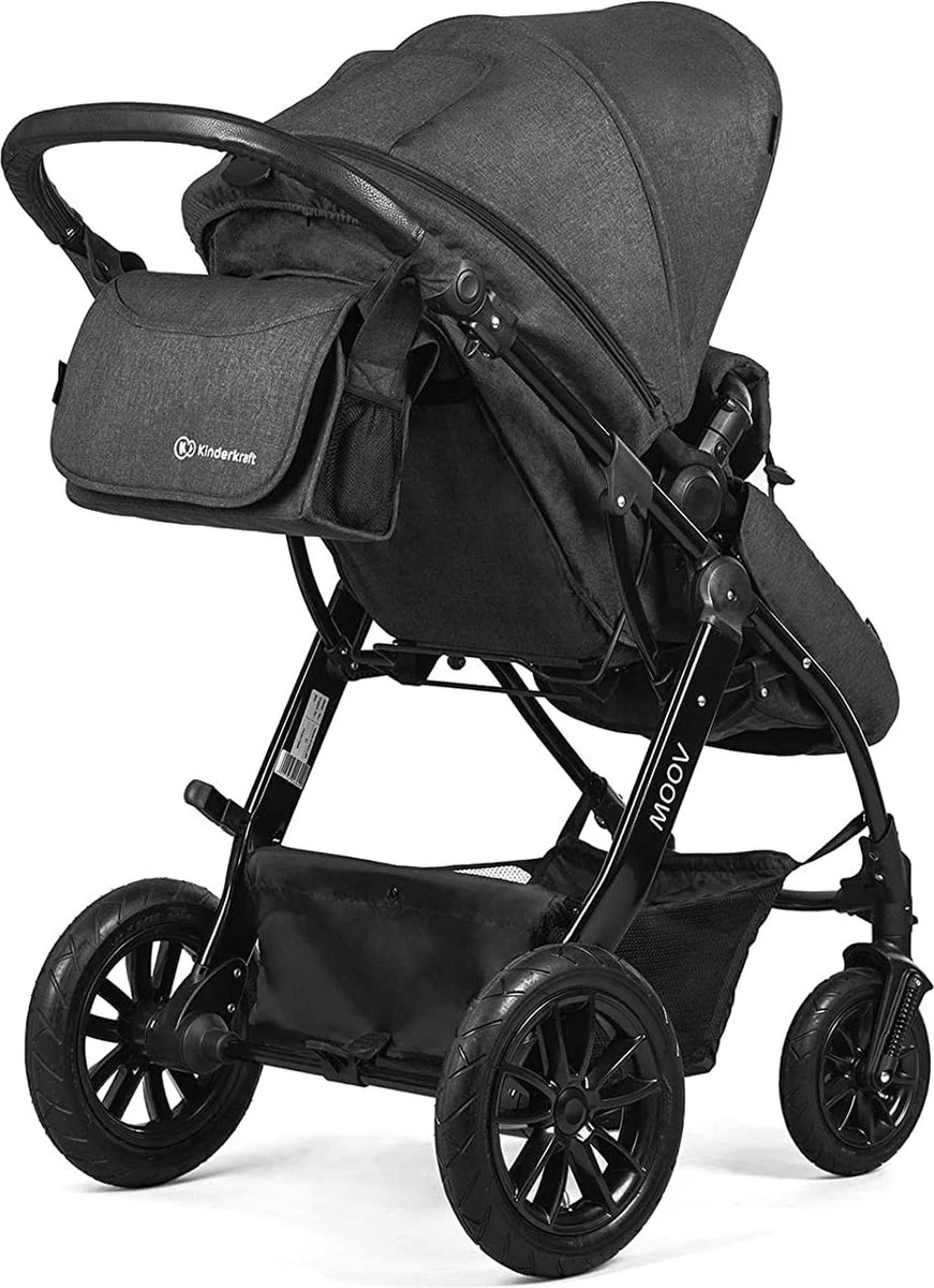 Kinderkraft Moov 3 In 1 Kinderwagen - Inclusief Autostoel - Black 7 Kinderkraft Moov 3 In 1 Kinderwagen - Inclusief Autostoel - Black - Afbeelding 7