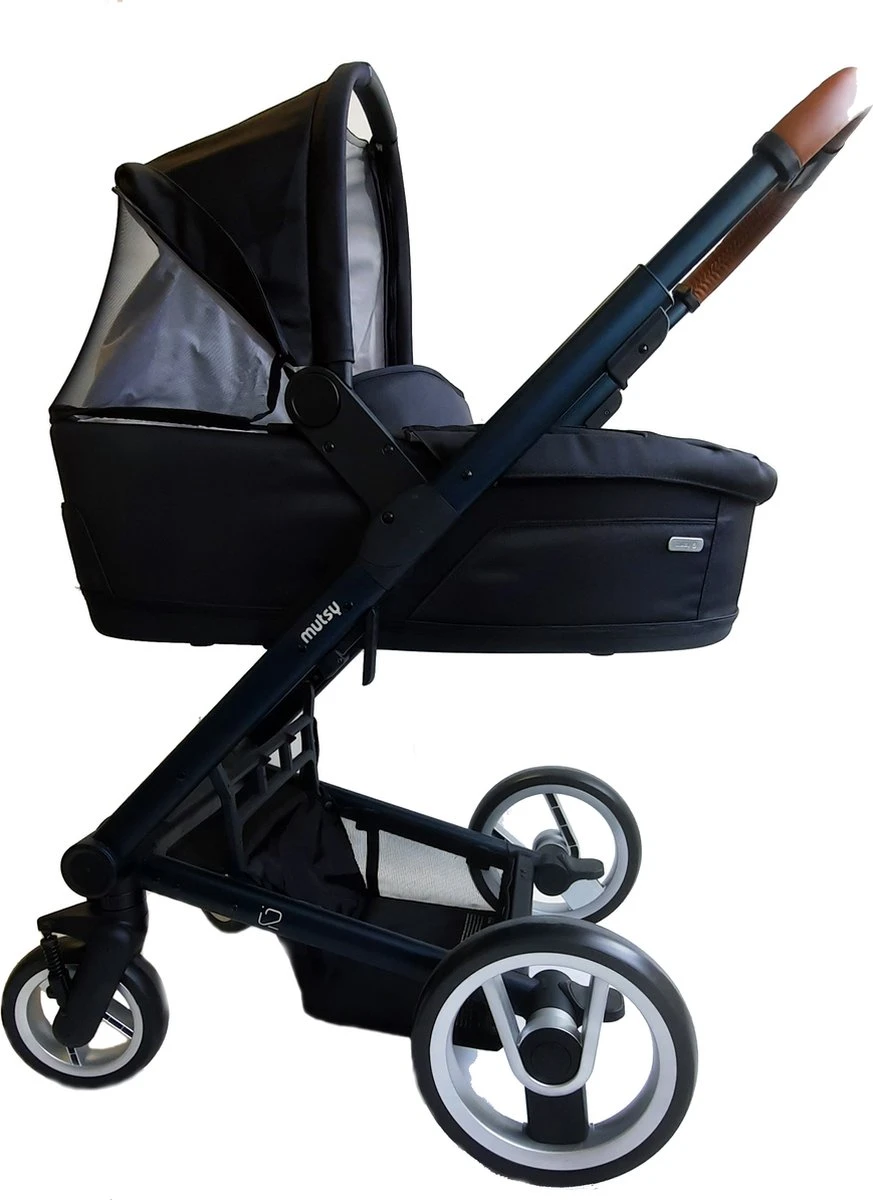 MUTSY - IGO - Kinderwagen - Onderstel: Heritage Green Blue I2 - Reiswieg: IGO Midnight 2 MUTSY - IGO - Kinderwagen - Onderstel: Heritage Green Blue I2 - Reiswieg: IGO Midnight - Afbeelding 2