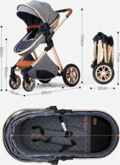 Merkloos Kinderwagen 3-in-1 – Luxe Kinderwagen - Buggy – Wandelwagen - Multifunctioneel – Opklapbaar – Incl Autostoel – Donkergrijs 10 Merkloos Kinderwagen 3-in-1 – Luxe Kinderwagen - Buggy – Wandelwagen - Multifunctioneel – Opklapbaar – Incl Autostoel – Donkergrijs -Babyproducten Winkel 877x1200 3