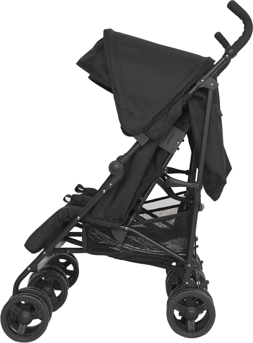 Prénatal Duo Buggy - Tweeling Buggy Inclusief Regenhoes - Verstelbare Kinderwagen - Inklapbare Wandelwagen - Plooibuggy - Zwart 4 Prénatal Duo Buggy - Tweeling Buggy Inclusief Regenhoes - Verstelbare Kinderwagen - Inklapbare Wandelwagen - Plooibuggy - Zwart - Afbeelding 4